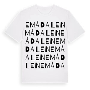 Emådalen ordlek t-shirt – ekologisk bomull t-shirt från Pinshirt