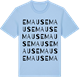 Blue Soul t-shirt med Emaus ordlek t-shirt