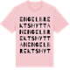 Pink Cotton t-shirt med Engelbrektshyttan ordlek t-shirt