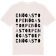 Vintage White t-shirt med Enögastorp ordlek t-shirt