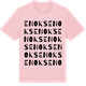 Pink Cotton t-shirt med Enoks ordlek t-shirt