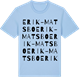 Blue Soul t-shirt med Erik-Matsbo ordlek t-shirt