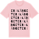 Pink Cotton t-shirt med Erikänget ordlek t-shirt