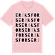 Pink Cotton t-shirt med Eriksfors ordlek t-shirt