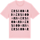 Pink Cotton t-shirt med Ersbodarna ordlek t-shirt