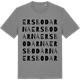 Mid Heather Gray t-shirt med Ersbodarna ordlek t-shirt