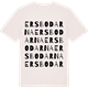 Vintage White t-shirt med Ersbodarna ordlek t-shirt