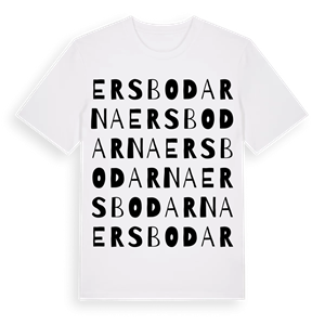 Ersbodarna ordlek t-shirt – ekologisk bomull t-shirt från Pinshirt