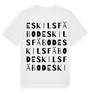 Eskils fäbod ordlek t-shirt – ekologisk bomull t-shirt från Pinshirt