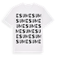 White t-shirt med Esum ordlek t-shirt