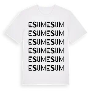 Esum ordlek t-shirt – ekologisk bomull t-shirt från Pinshirt