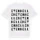 White t-shirt med Eternellen ordlek t-shirt