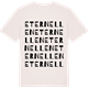 Vintage White t-shirt med Eternellen ordlek t-shirt