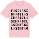Pink Cotton t-shirt med Fågelåsen ordlek t-shirt