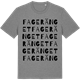 Mid Heather Gray t-shirt med Fageränget ordlek t-shirt