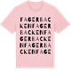 Pink Cotton t-shirt med Fagerbacken ordlek t-shirt