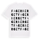 White t-shirt med Fagerberget ordlek t-shirt