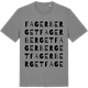 Mid Heather Gray t-shirt med Fagerberget ordlek t-shirt