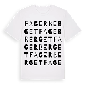 Fagerberget ordlek t-shirt – ekologisk bomull t-shirt från Pinshirt
