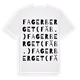 White t-shirt med Fagerberget (fäb.) ordlek t-shirt