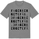 Mid Heather Gray t-shirt med Fagerberget (fäb.) ordlek t-shirt