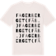 Vintage White t-shirt med Fagerberget (fäb.) ordlek t-shirt