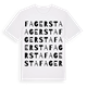 White t-shirt med Fagersta ordlek t-shirt