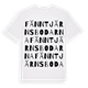 White t-shirt med Fänntjärnsbodarna ordlek t-shirt
