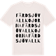 Vintage White t-shirt med Färdsjövallkojorna ordlek t-shirt