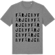 Mid Heather Gray t-shirt med Färjeby ordlek t-shirt