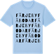 Blue Soul t-shirt med Färjeby fäbodar ordlek t-shirt