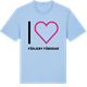 Blue Soul t-shirt med Jag älskar Färjeby fäbodar t-shirt stort tryck
