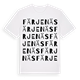White t-shirt med Färjenäs ordlek t-shirt
