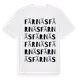 White t-shirt med Färnäs ordlek t-shirt
