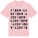 Pink Cotton t-shirt med Färnviken ordlek t-shirt