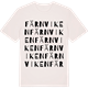 Vintage White t-shirt med Färnviken ordlek t-shirt