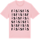 Pink Cotton t-shirt med Fåsås ordlek t-shirt