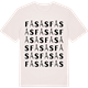 Vintage White t-shirt med Fåsås ordlek t-shirt