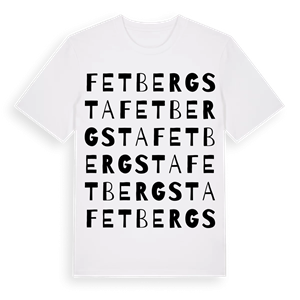 Fetbergsta ordlek t-shirt – ekologisk bomull t-shirt från Pinshirt