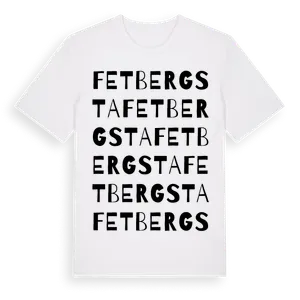 Fetbergsta ordlek t-shirt – ekologisk bomull t-shirt från Pinshirt