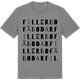 Mid Heather Gray t-shirt med Fillerbo fäbodar ordlek t-shirt
