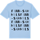 Blue Soul t-shirt med Finn-Sammils ordlek t-shirt