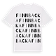 White t-shirt med Finnbacka ordlek t-shirt