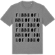 Mid Heather Gray t-shirt med Finnbo ordlek t-shirt