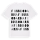 White t-shirt med Finnbodarna ordlek t-shirt
