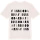 Vintage White t-shirt med Finnbodarna ordlek t-shirt