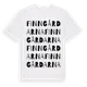 White t-shirt med Finngårdarna ordlek t-shirt