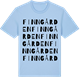 Blue Soul t-shirt med Finngården ordlek t-shirt