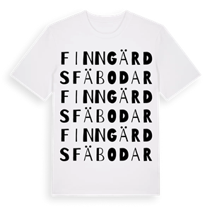 Finngärds Fäbodar ordlek t-shirt – ekologisk bomull t-shirt från Pinshirt