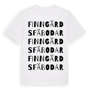 Finngärds Fäbodar ordlek t-shirt – ekologisk bomull t-shirt från Pinshirt